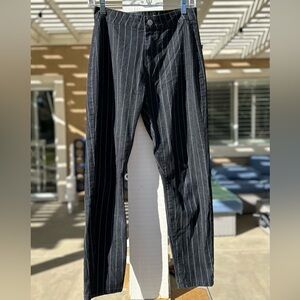 Women’s Black Pinstripe Pants